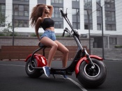 Electric Scooter and hot chick