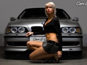 Bmw 5 series and hot girl