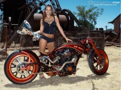 Kylie and Custom bike