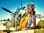 Spitfire girl pilot