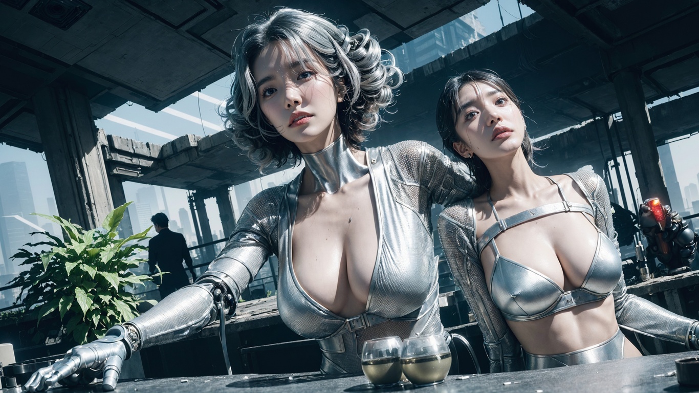 AI futuristic asian babes