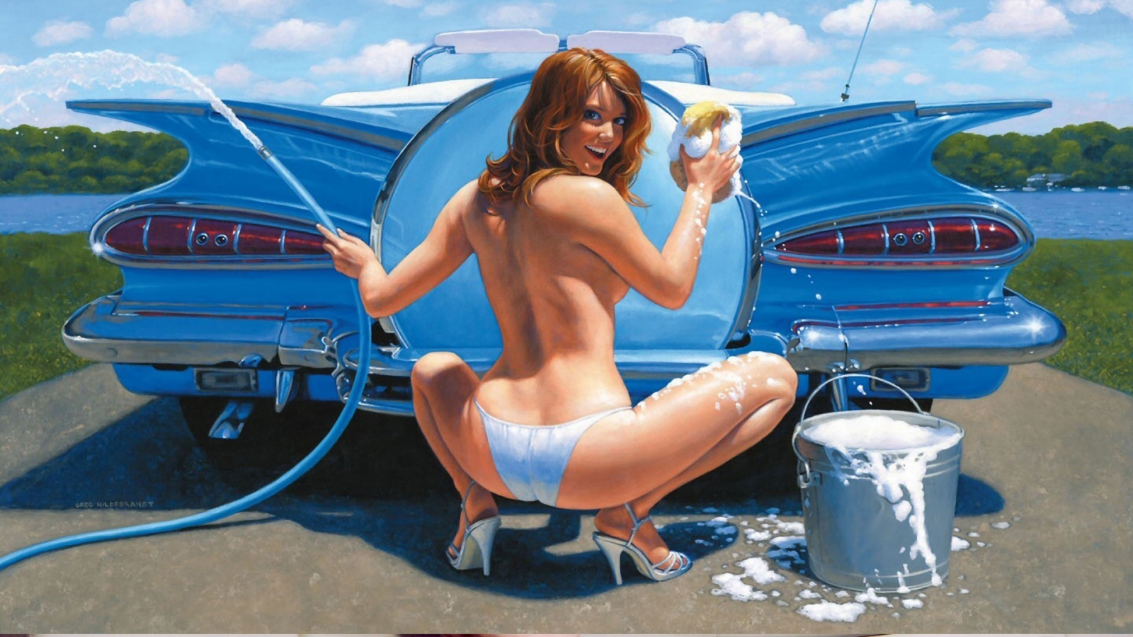 Carwash PinUp